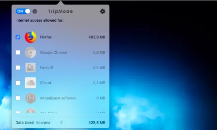 TripMode: jak omezit aplikace přistupující k internetu na cestách