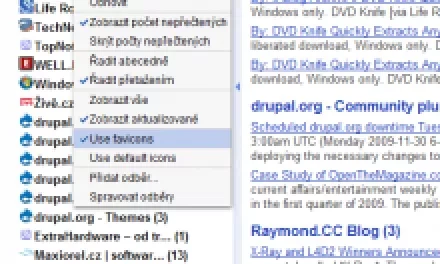 Tip na víkend: favikony webu v Google Readeru