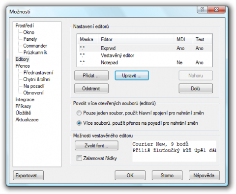 Microsoft Expression Web 2 pro editaci PHP souborů na FTP