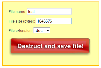 Potřebujete poškozený soubor? Zkuste File Destructor 2.0