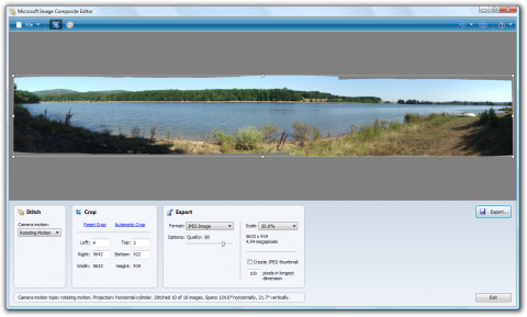 Microsoft Image Composite Editor: tvorba panoramat jednoduše
