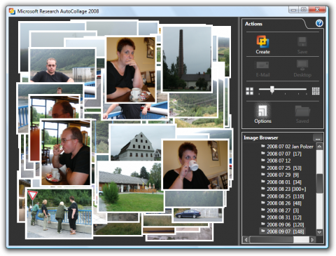 Microsoft AutoCollage 2008: program na koláže z fotek