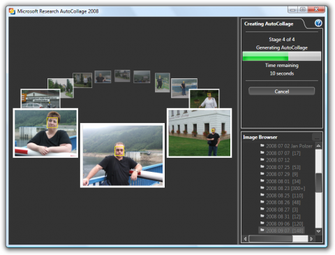 Microsoft AutoCollage 2008: program na koláže z fotek