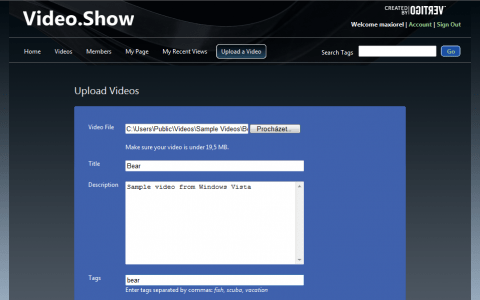 Video.Show: vlastní videogalerie na webu snadno a rychle