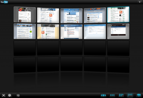 FoxTab: 3D přepínač stránek pro Firefox