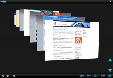 FoxTab: 3D přepínač stránek pro Firefox