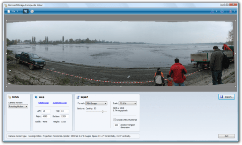 Microsoft ICE: druhý pohled na nejlepší editor pro tvorbu panoramat