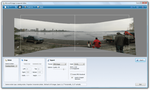 Microsoft ICE: druhý pohled na nejlepší editor pro tvorbu panoramat