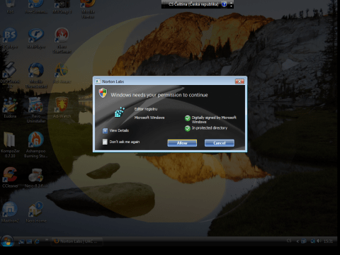 Vylepšení Windows Vista UAC od Nortona