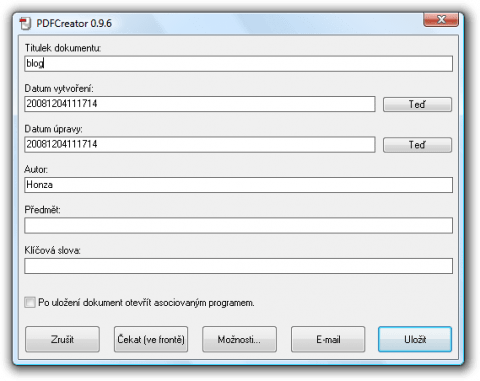 PDFCreator: nejen tvorba PDF