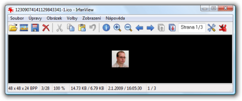 Ikonka v prohlížeči IrfanViews 4.23
