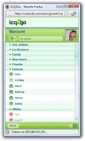 ICQ bez instalace a online, to je ICQ2Go