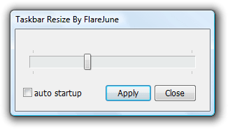 Taksbar Resize