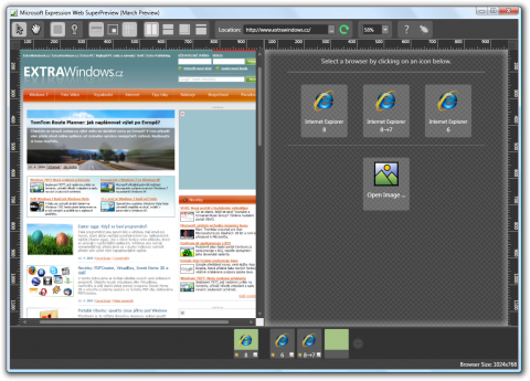 Microsoft Expression Web SuperPreview