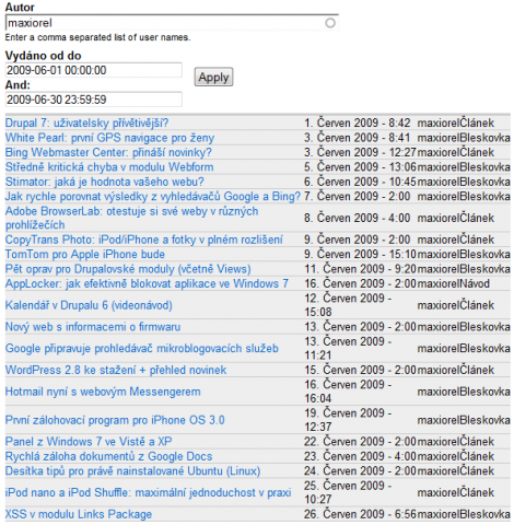 Exposed Filters v praxi