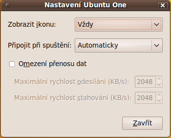 Nastavení Ubuntu One