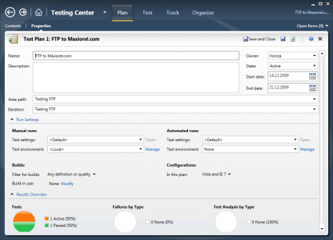 Visual Studio Test Elements 2010