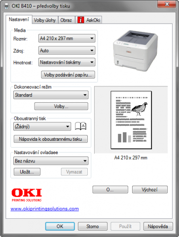 ovladač OKI B410dn