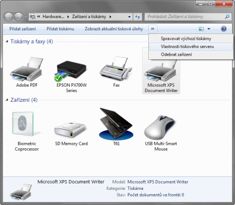 Windows 7 a tiskárny