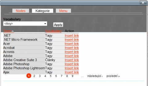 TinyMCE Node Picker