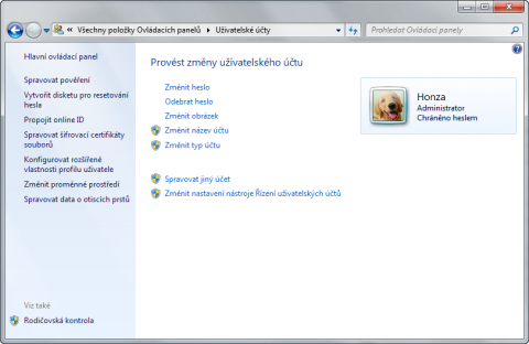 Disk pro resetování hesla ve Windows 7