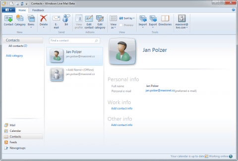 Windows Live Mail Wave 4