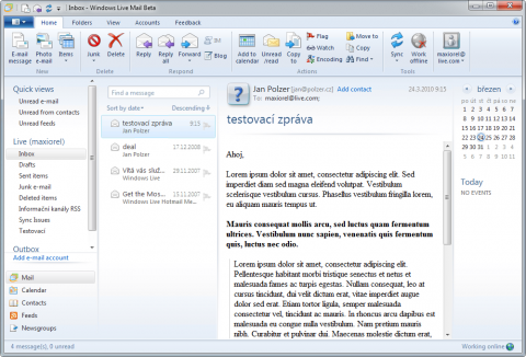 Windows Live Mail Wave 4