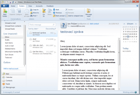 Windows Live Mail Wave 4