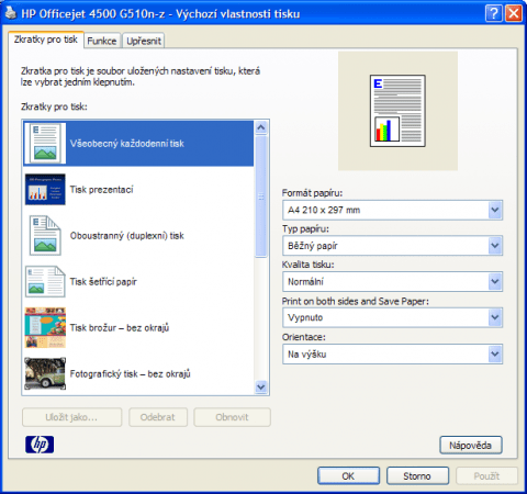 Ovladače HP OfficeJet 4500