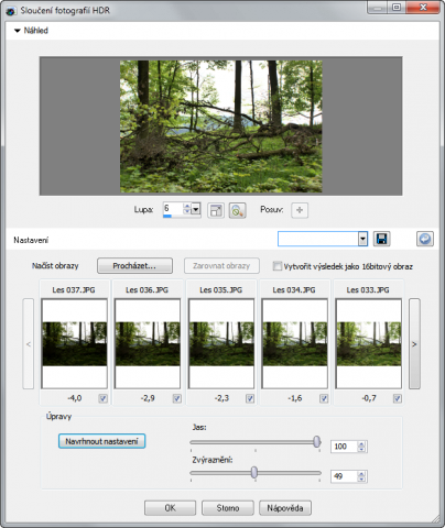 Příprava HDR fotografie v&nbsp;Corel Paint Shop Pro Photo X2