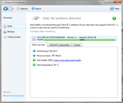 Acronis Drive Monitor