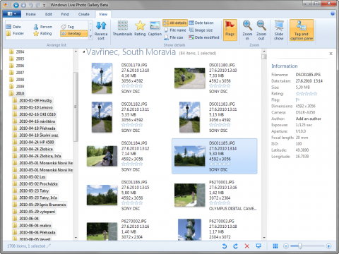 Windows Live Fotogalerie