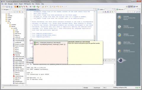 PHPEclipse je komfortní nástroj pro práci na velkých PHP projektech