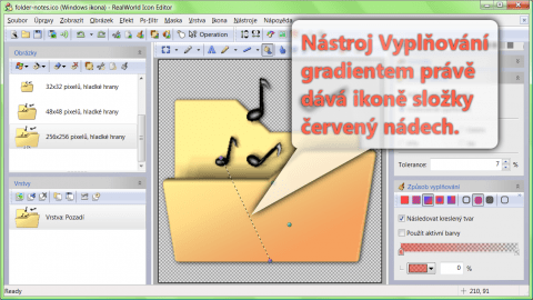 Úprava ikonky v RealWorld Icon Editoru