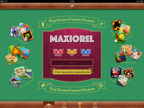 iPad a Game Center