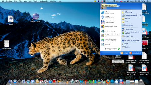 Parallels Desktop 6 a nabídka Start z&nbsp;Windows XP