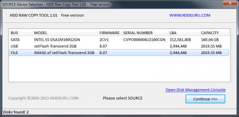 HDD Raw Copy Tool