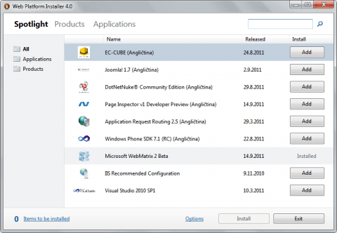 Web Platform Installer 4.0