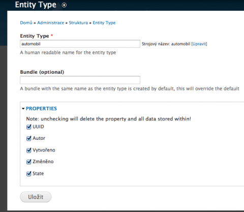 Drupal 7 a entity