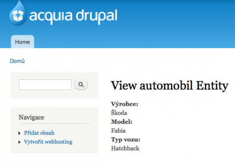 Drupal 7 a entity