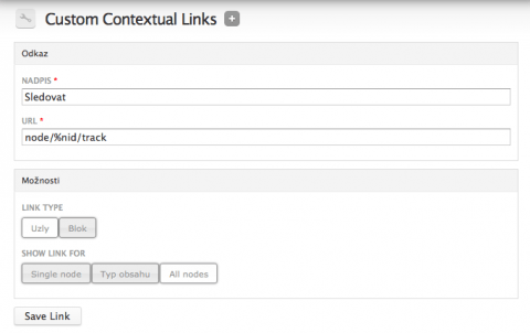 Custom Contextual Links