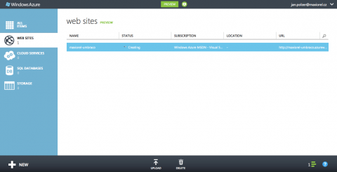 Windows Azure Web Sites