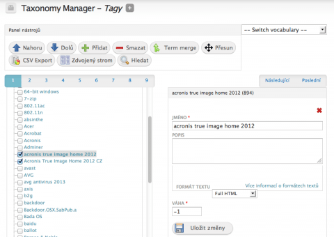 Taxonomy Manager