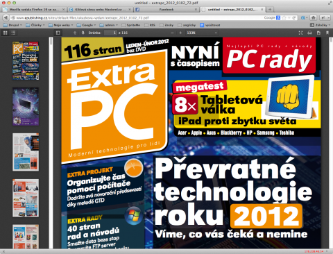 Firefox 19 a PDF čtečka