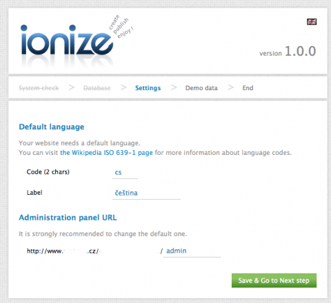 Ionize CMS