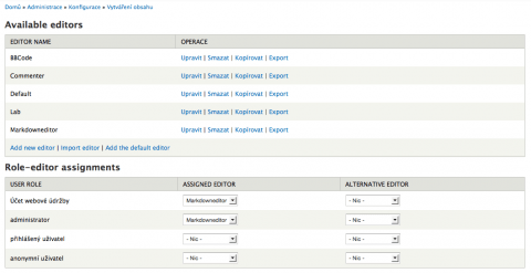 Nastavení BUEditoru v Drupalu 7
