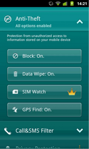 Kaspersky Mobile Security