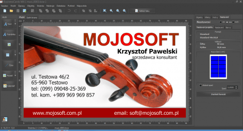 program na vizitky BusinessCards MX