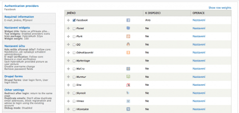 HybridAuth v Drupalu