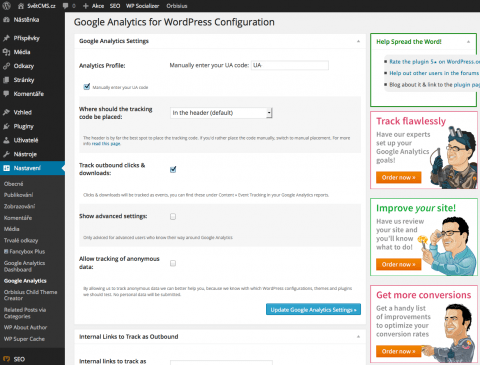 Google Analytics ve WordPressu